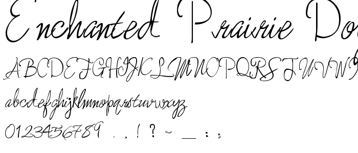 Enchanted Prairie Dog font